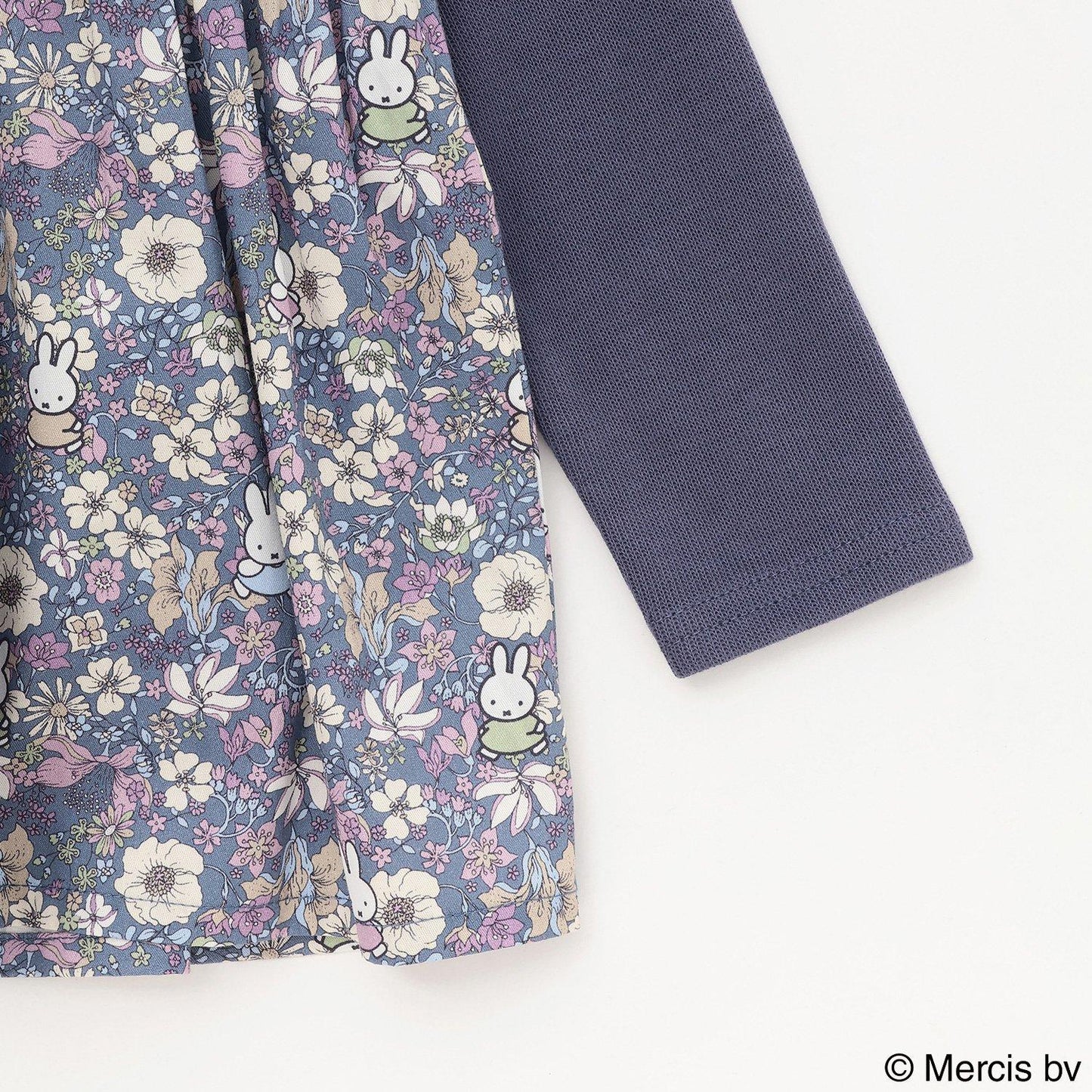 【《米菲》】花卉拼接長款上衣