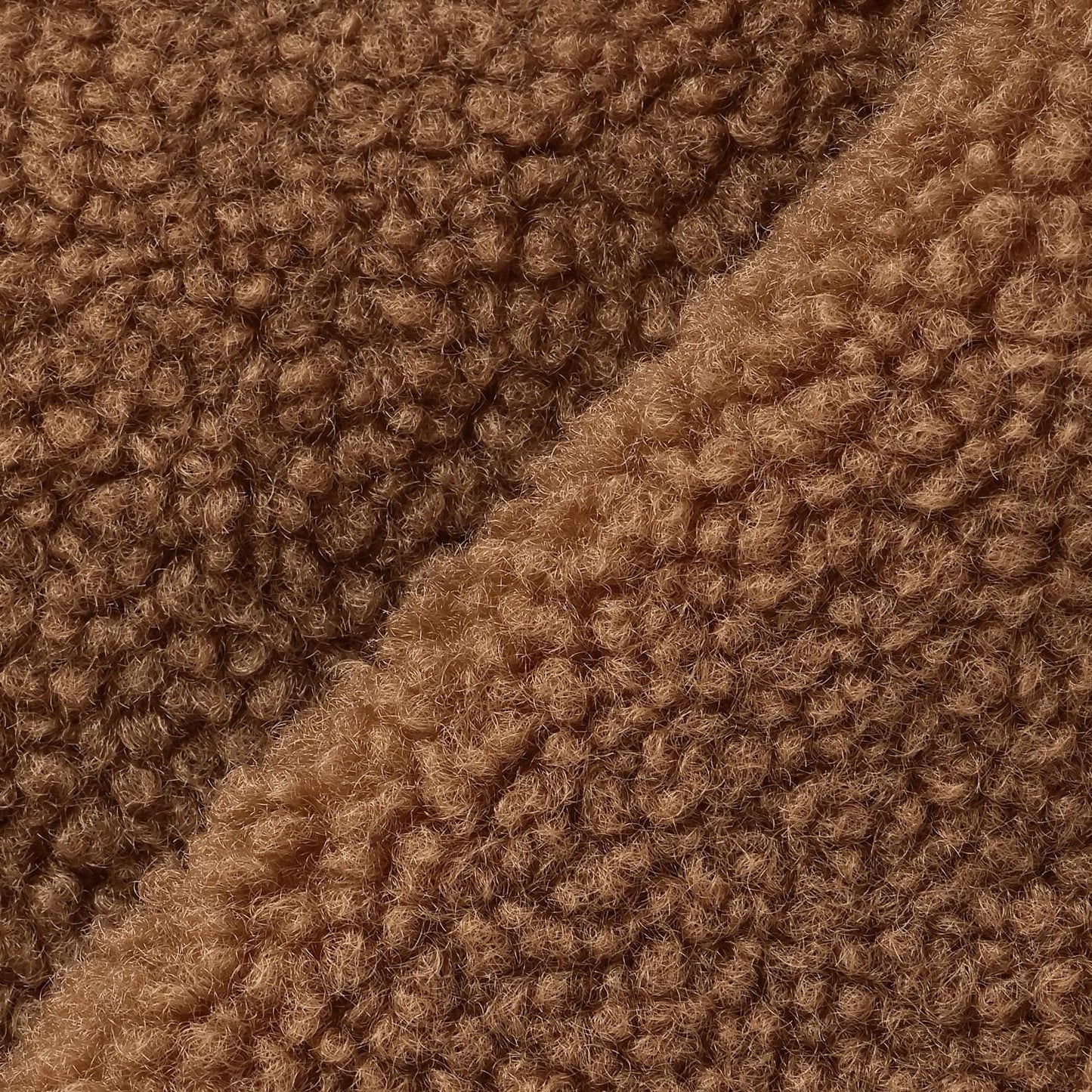 環扣短款羊羔絨粗呢大衣