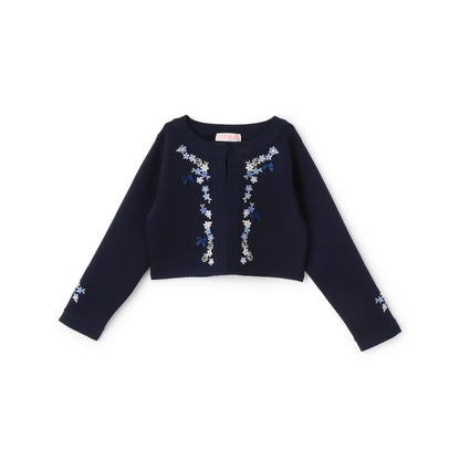 花卉刺繡針織開衫