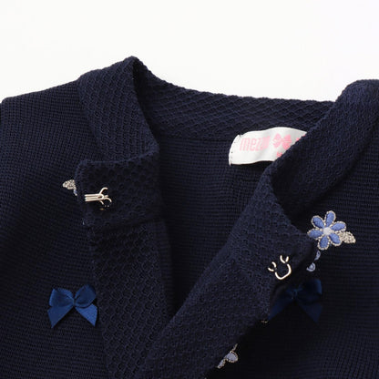 花卉刺繡針織開衫