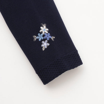 花卉刺繡針織開衫