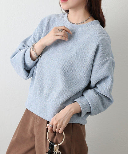 亮片紗線圓領套頭衫