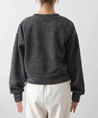 亮片紗線圓領套頭衫