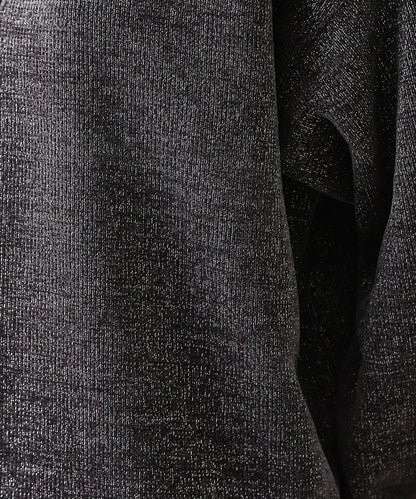 亮片紗半拉鍊套頭衫