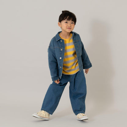 絎縫牛仔夾克【可成套搭配】