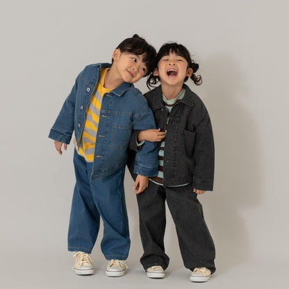 絎縫牛仔夾克【可成套搭配】