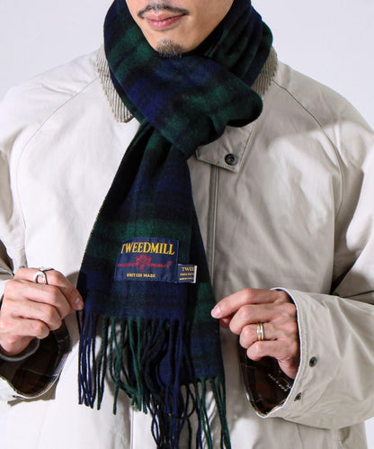 【TWEED MILL】羊毛格紋圍巾25
