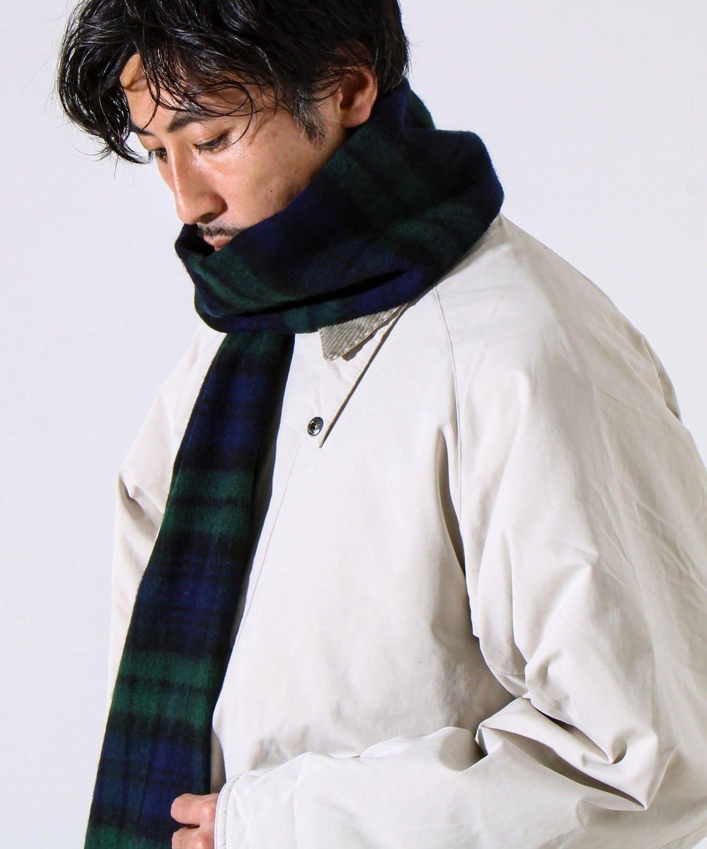 【TWEED MILL】羊毛格紋圍巾25