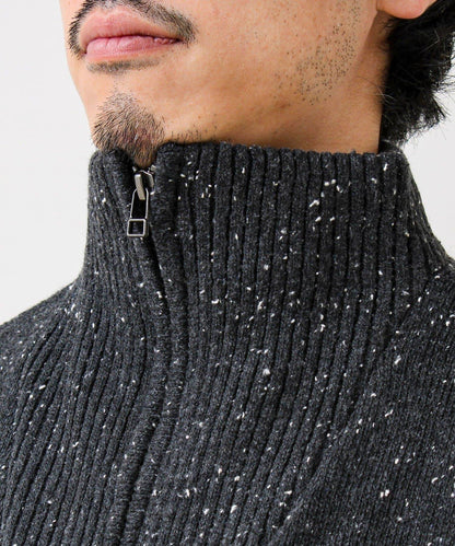 【冬季成人疊穿】彩點半拉鍊套頭衫