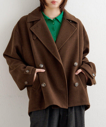 B 繭型西裝領大衣