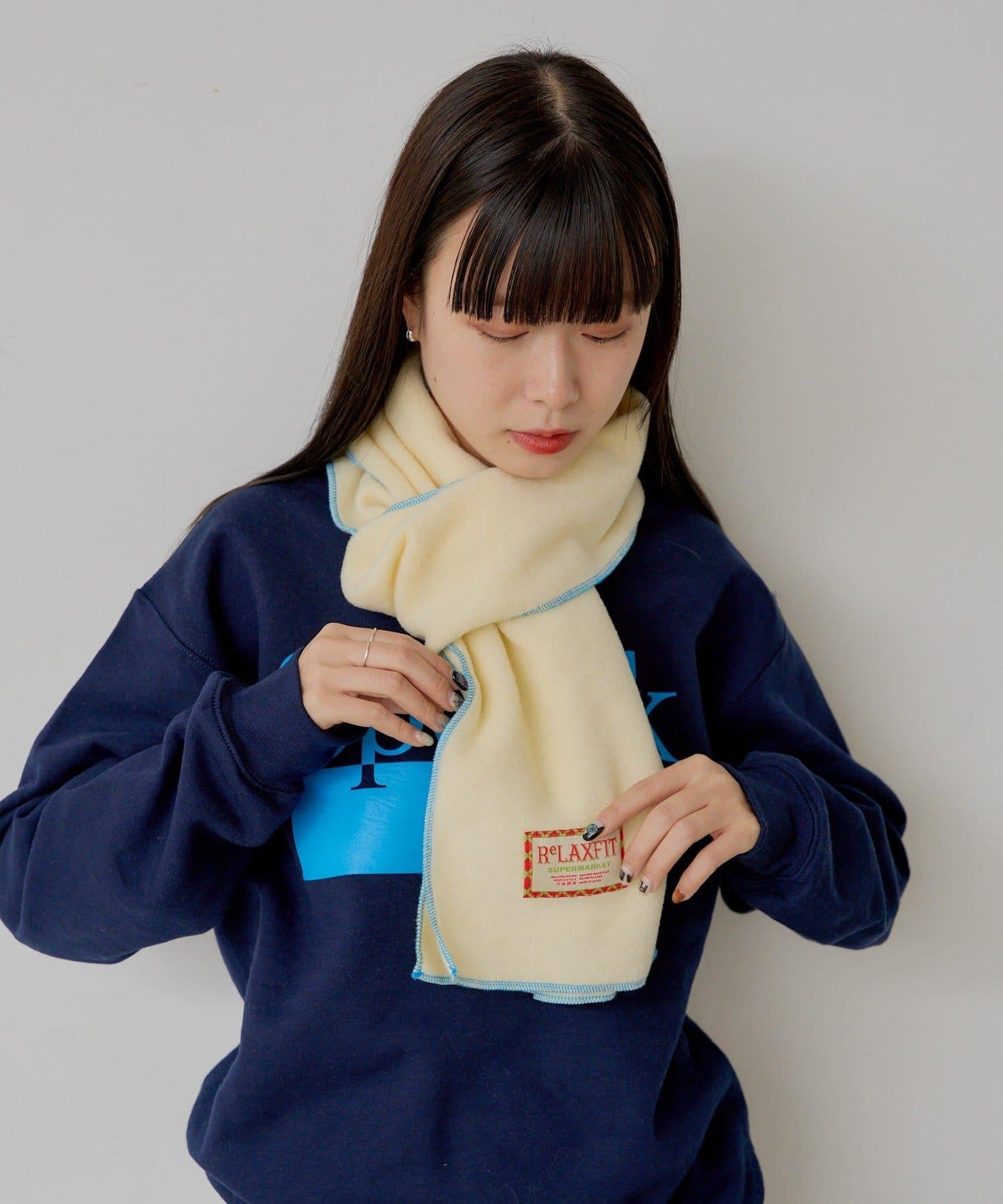 【SUPERMARKET】抓絨圍巾“ミネアポリス”