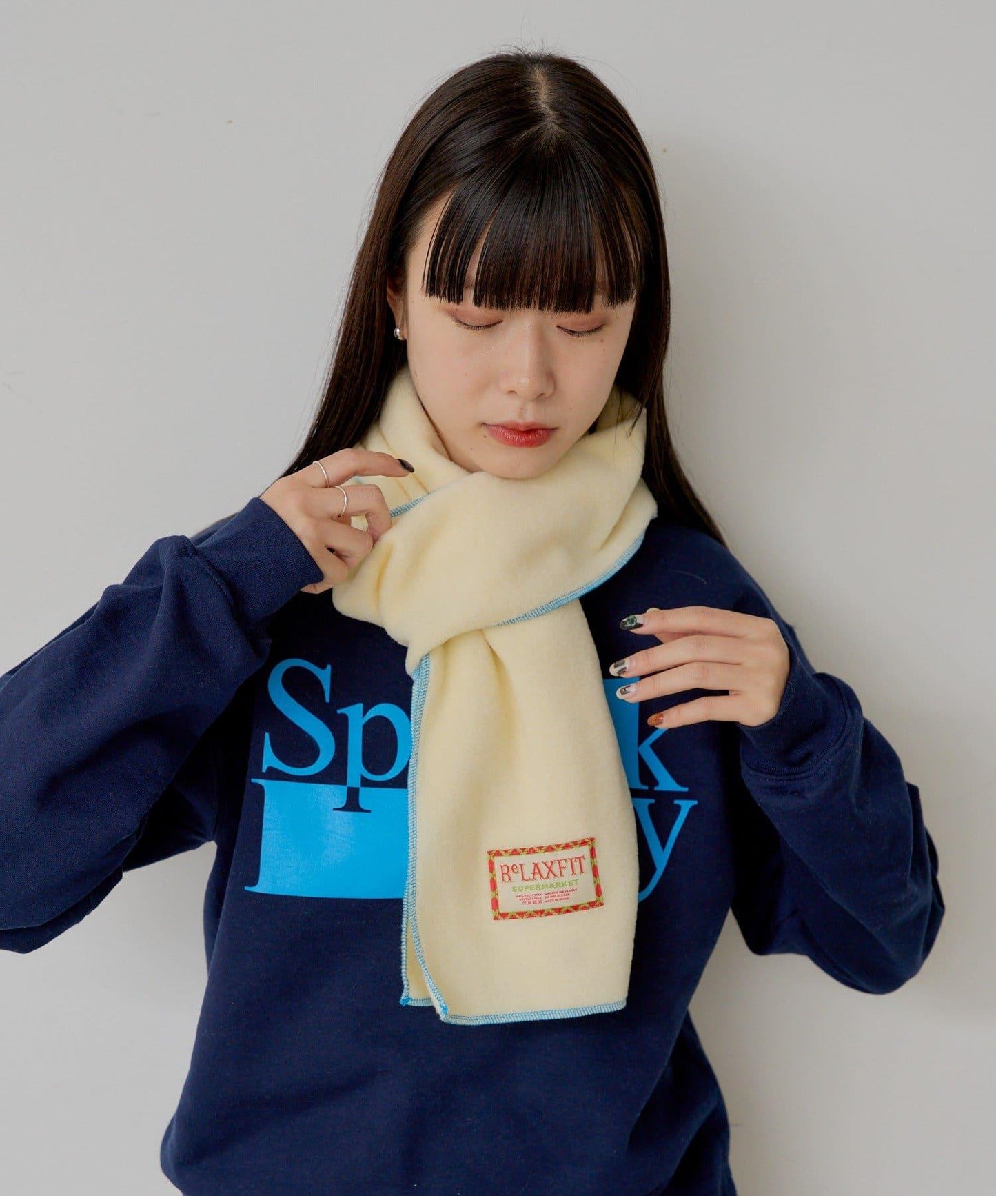 【SUPERMARKET】抓絨圍巾“ミネアポリス”