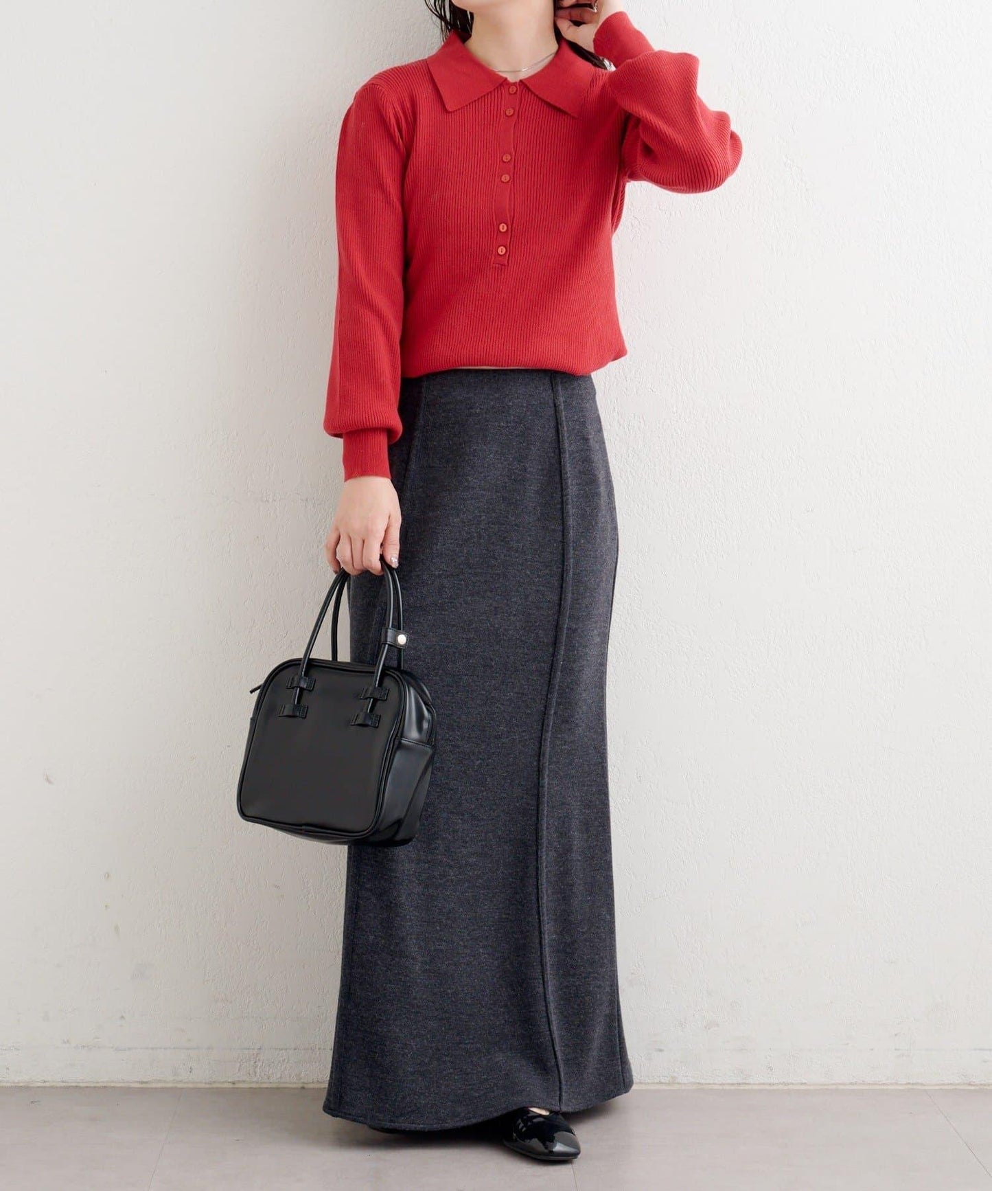 針織風衛衣半身裙 B款