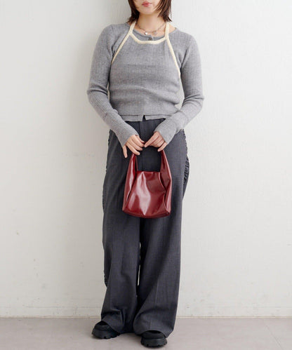 【2WAY】B 吊帶背心套裝開衫