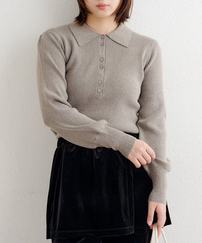 【4色可選】B基礎羅紋針織POLO衫