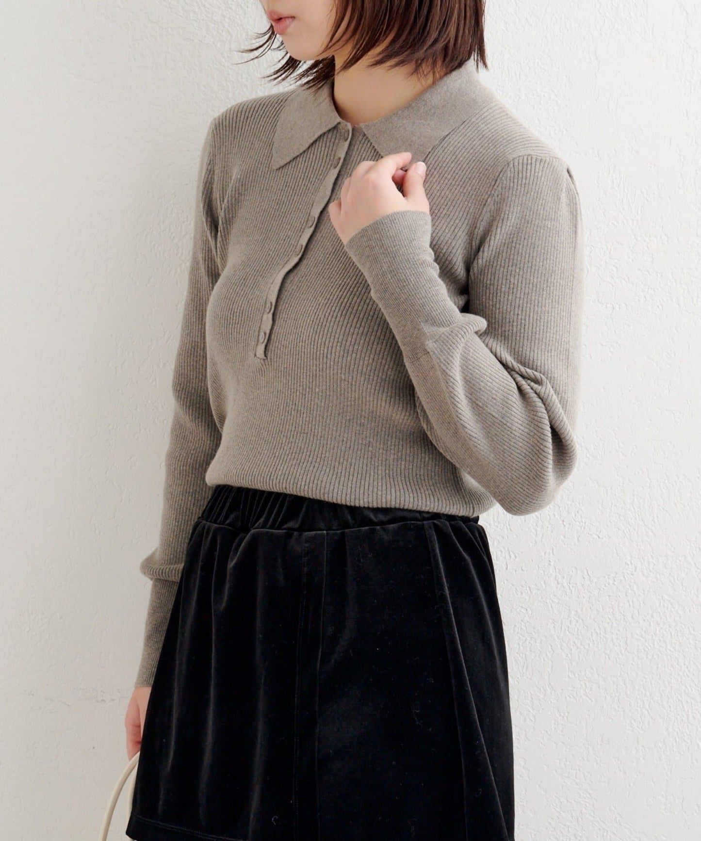 【4色可選】B基礎羅紋針織POLO衫