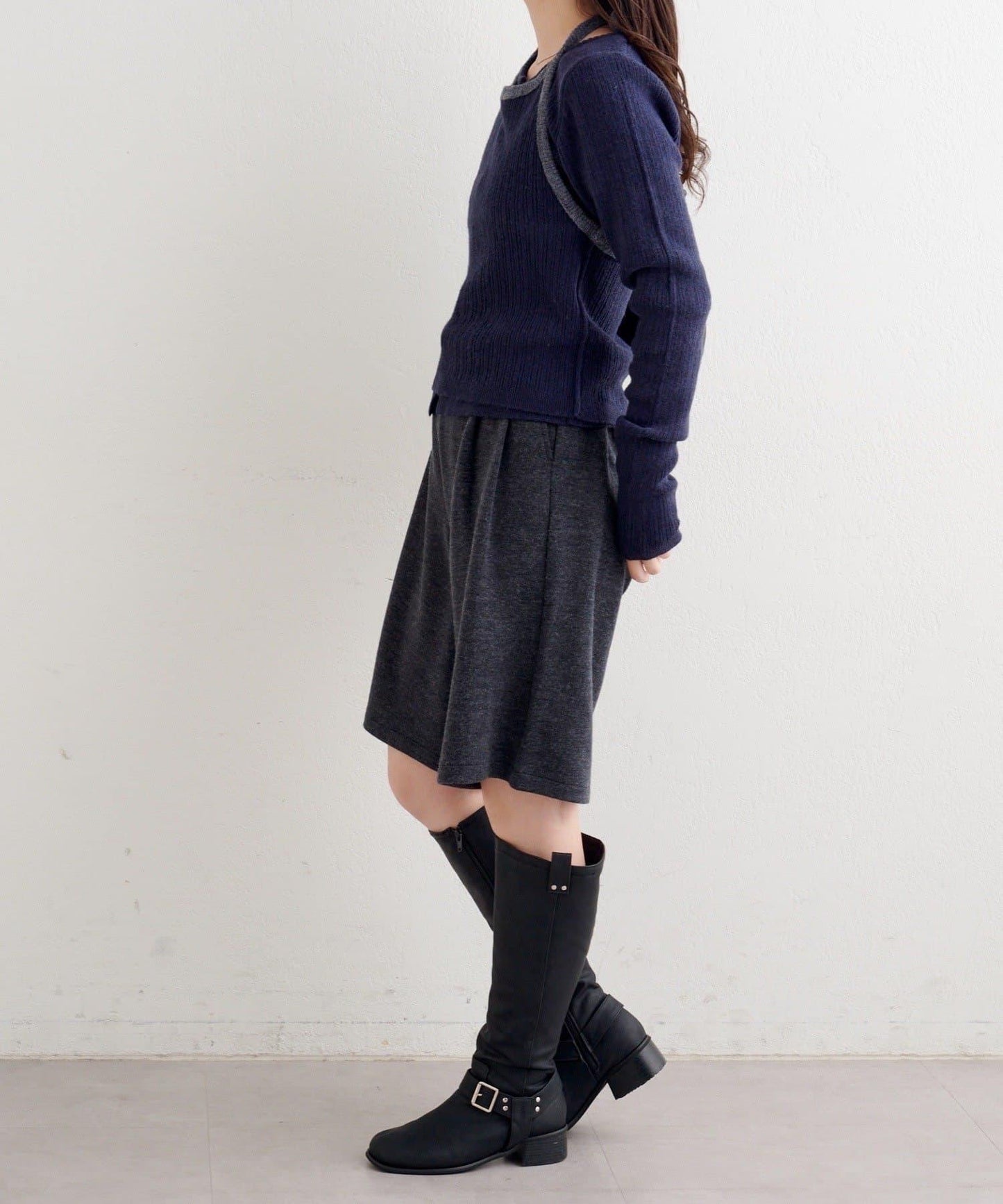 【2WAY】B 吊帶背心套裝開衫