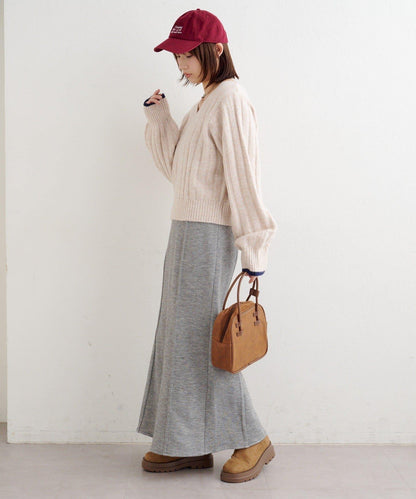 針織風衛衣半身裙 B款