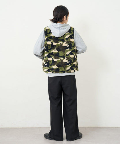 【男女同款】BM 羊羔絨可雙面穿馬甲