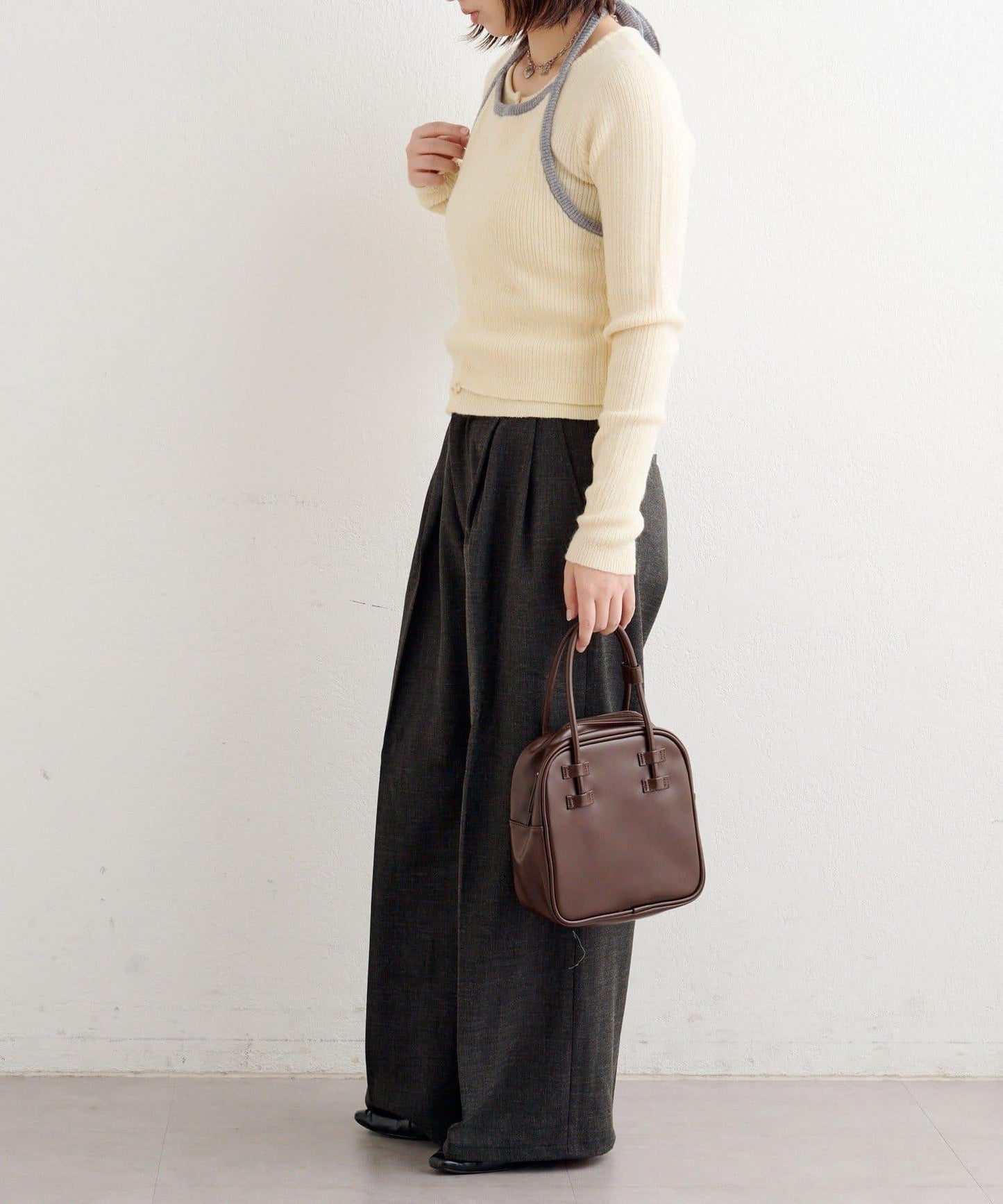 【2WAY】B 吊帶背心套裝開衫