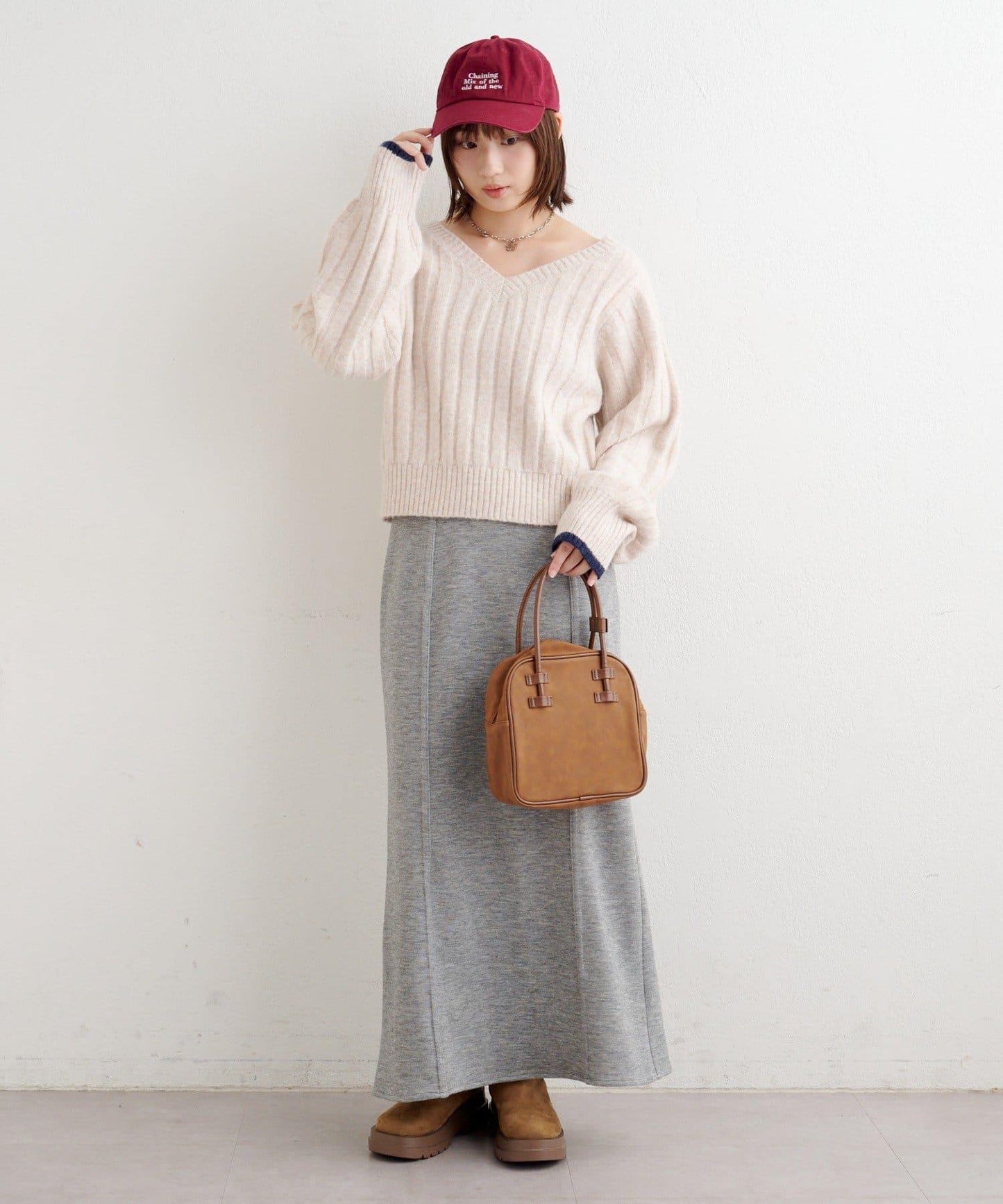 針織風衛衣半身裙 B款