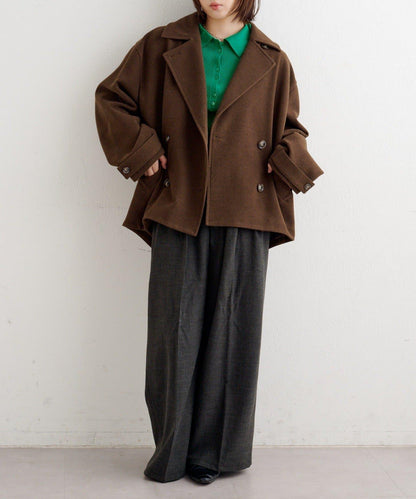 B 繭型西裝領大衣