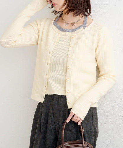 【2WAY】B 吊帶背心套裝開衫