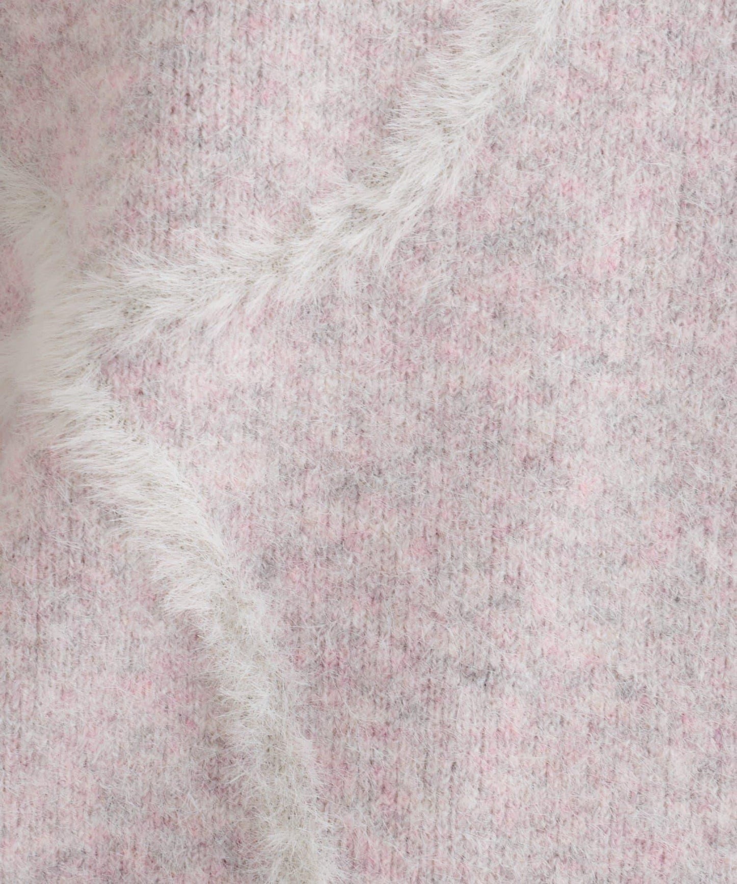 B 長毛線條針織套頭衫