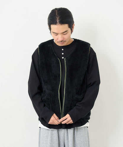 【男女同款】BM 羊羔絨可雙面穿馬甲