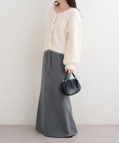 【前後兩穿】B 長毛針織開衫