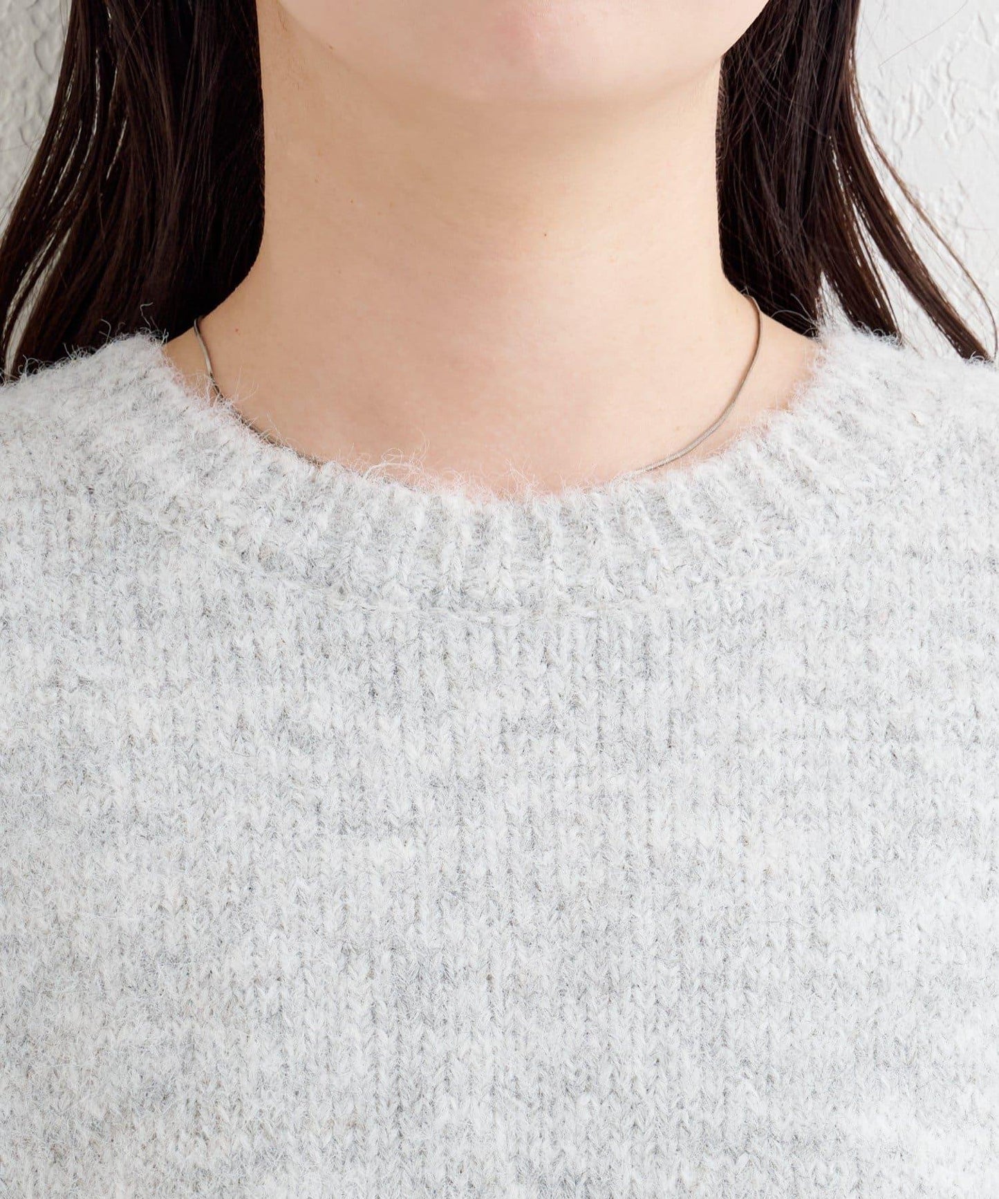 B繫帶針織套頭衫