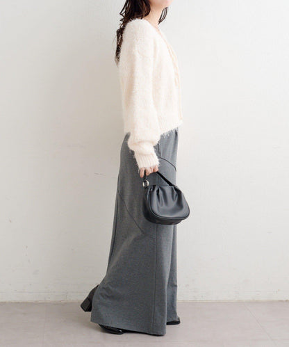 【前後兩穿】B 長毛針織開衫