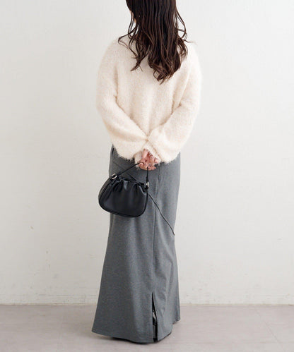 【前後兩穿】B 長毛針織開衫