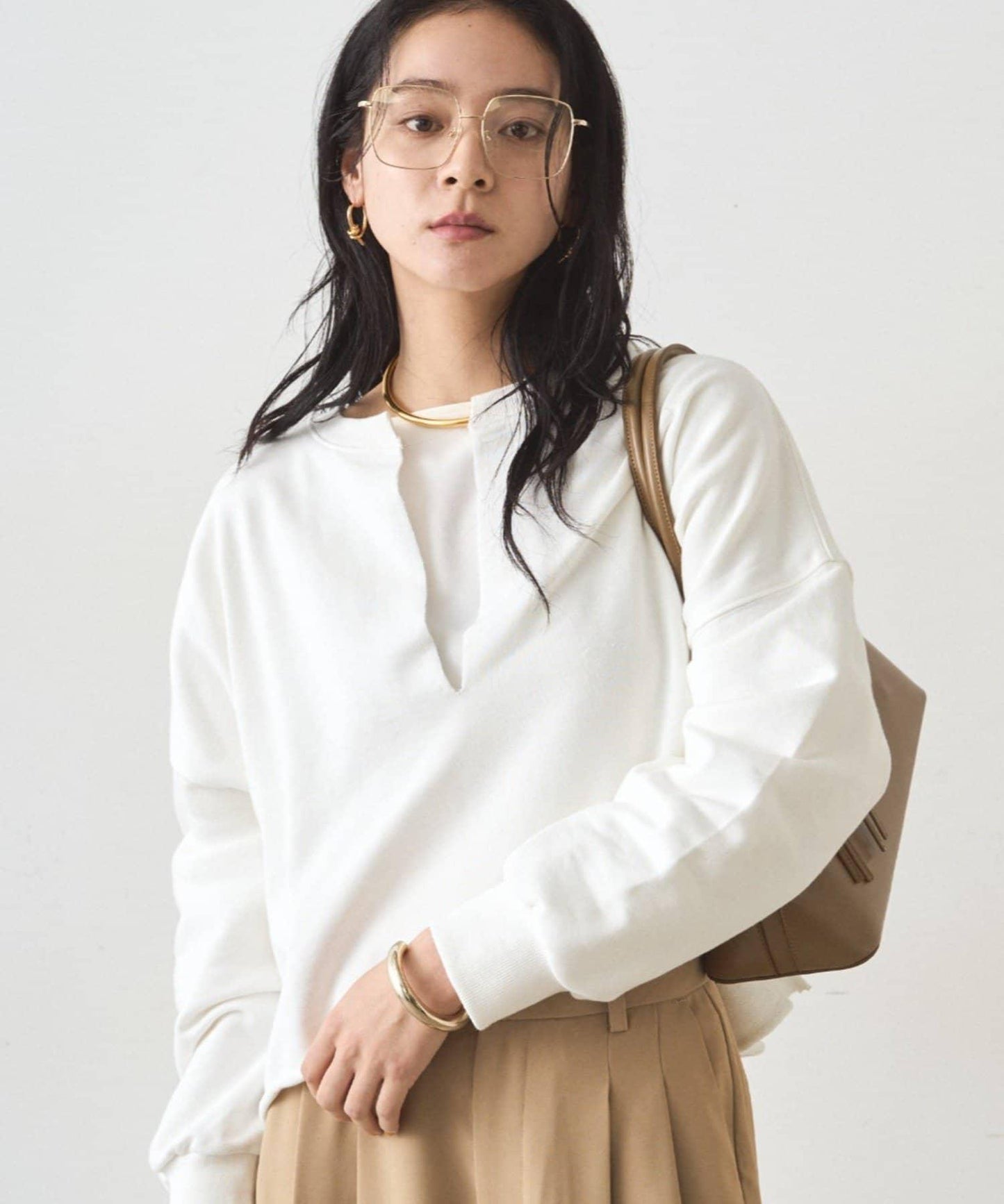 翻領短款衛衣