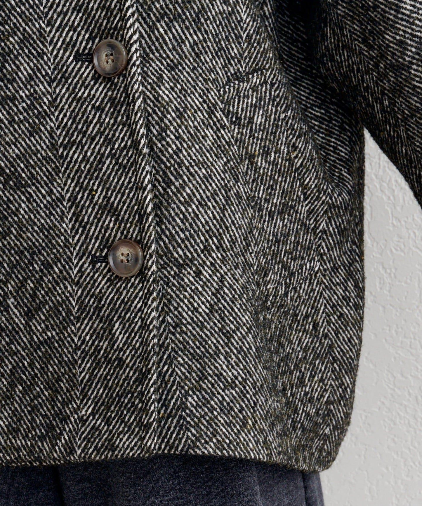 B 繭型西裝領大衣