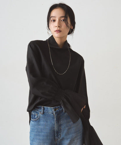 透視高領襯衫