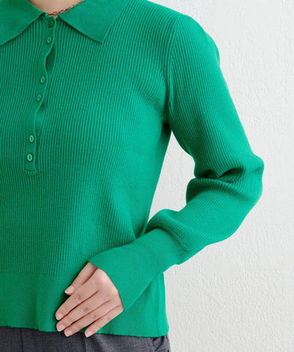 【4色可選】B基礎羅紋針織POLO衫