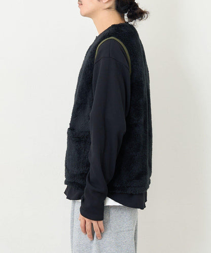 【男女同款】BM 羊羔絨可雙面穿馬甲