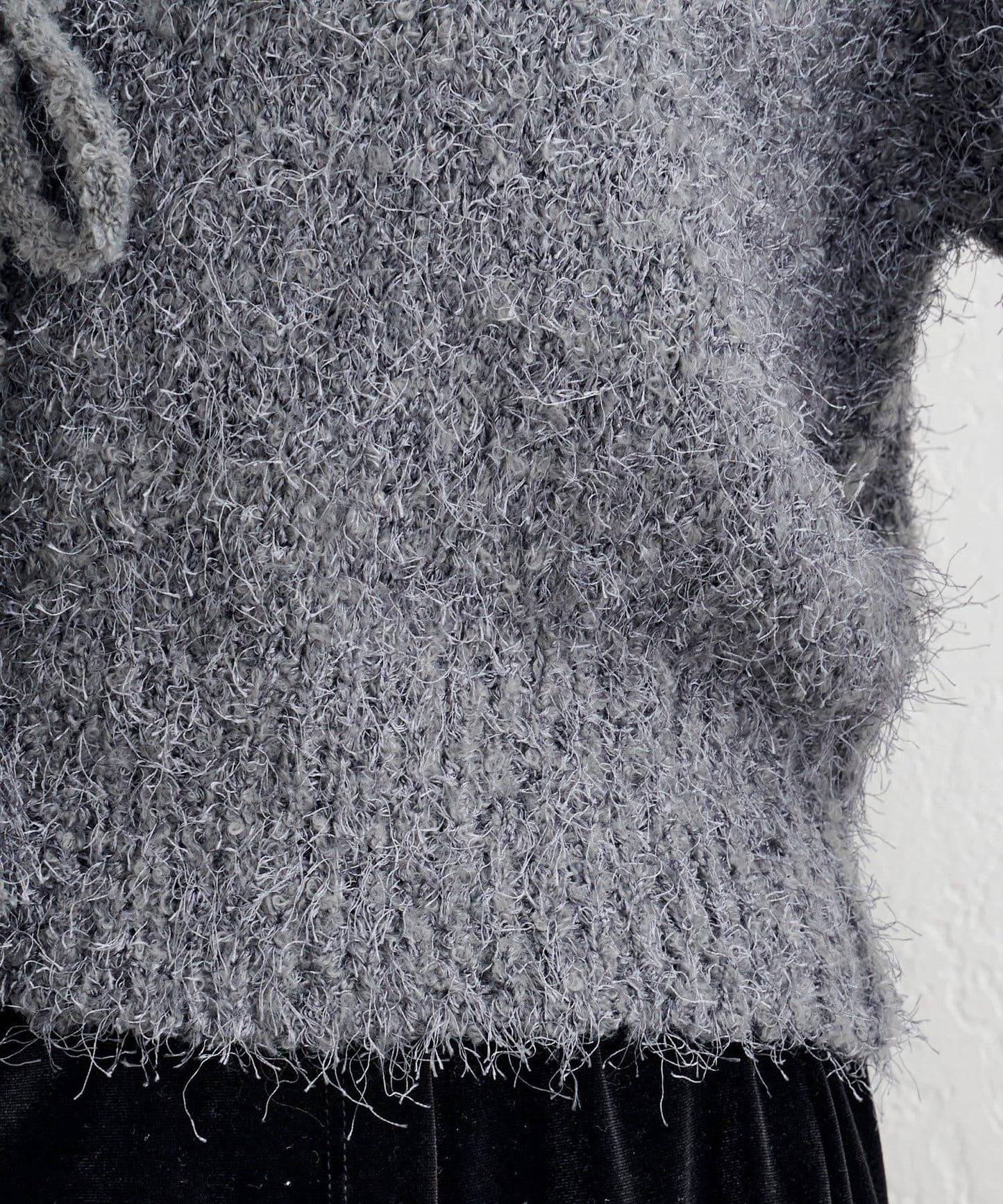 【前後兩穿】B 長毛針織開衫