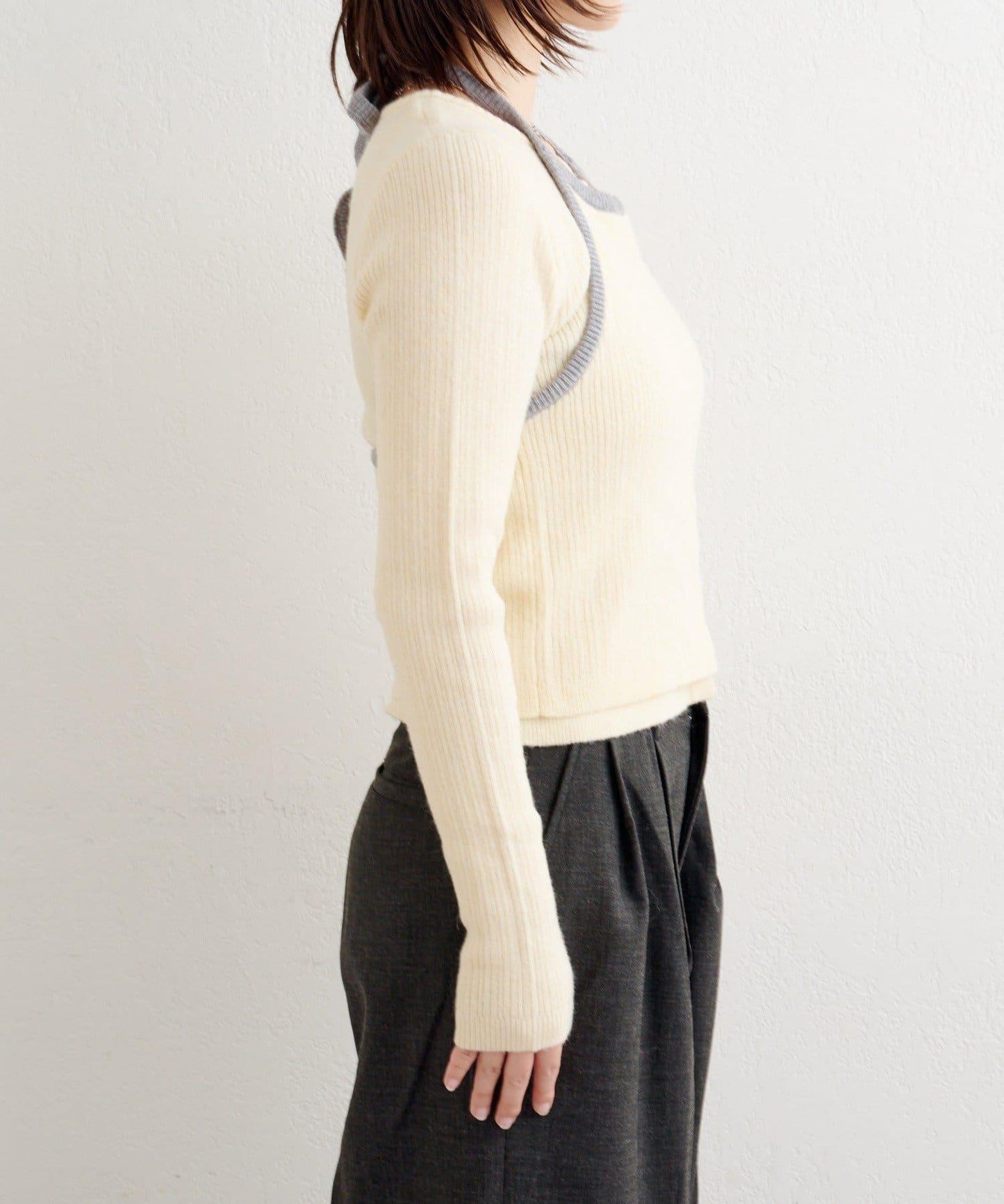 【2WAY】B 吊帶背心套裝開衫