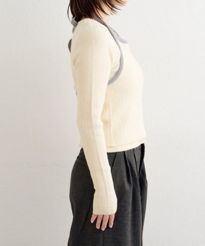 【2WAY】B 吊帶背心套裝開衫