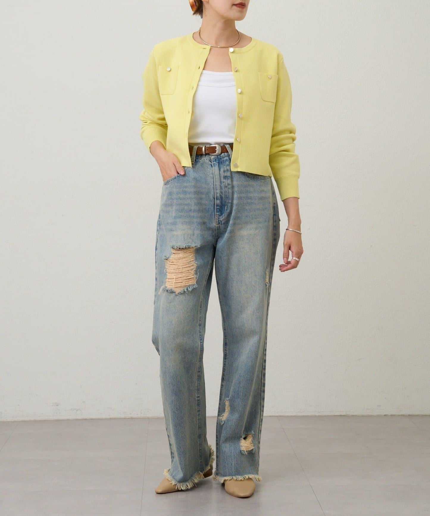 【26SS】棉質針織短款開衫