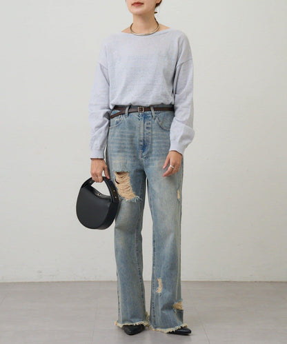 【26SS】亮絲寬鬆針織衫