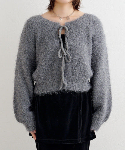 【前後兩穿】B 長毛針織開衫