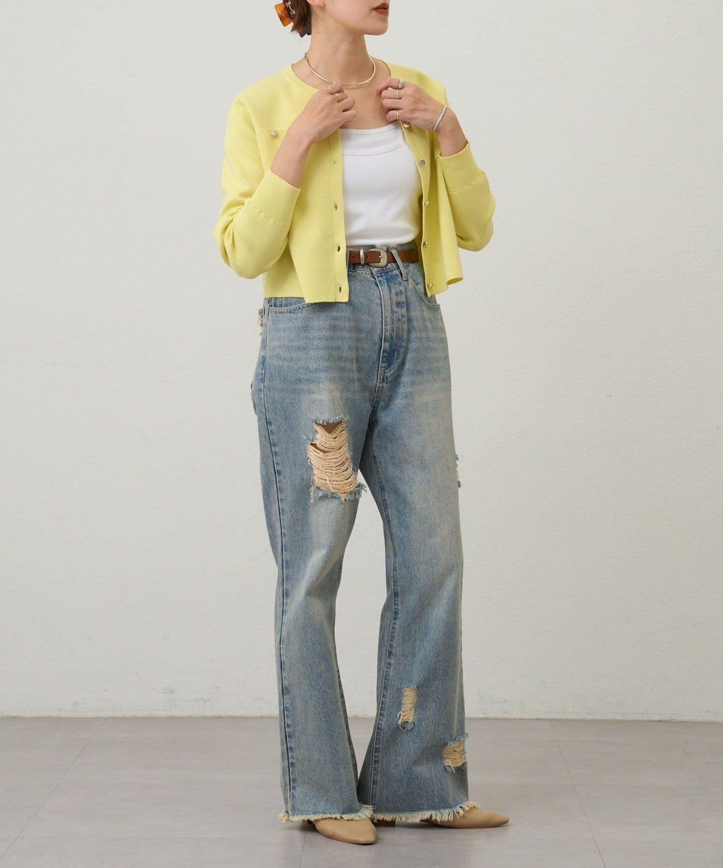 【26SS】棉質針織短款開衫