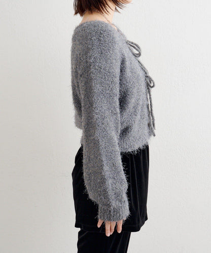 【前後兩穿】B 長毛針織開衫