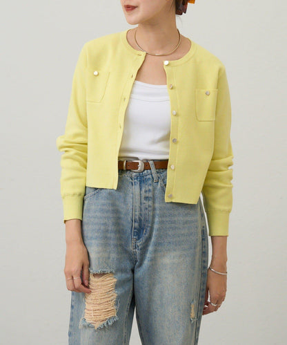 【26SS】棉質針織短款開衫