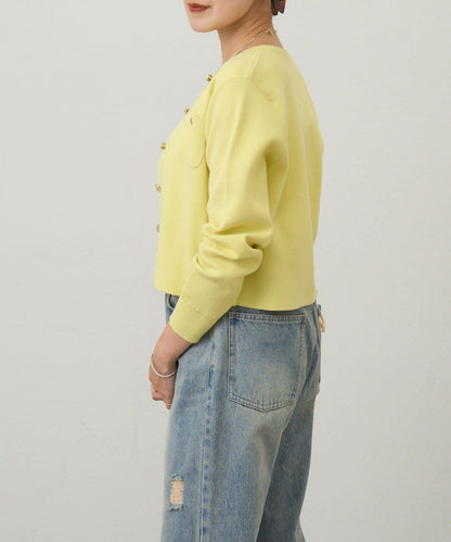 【26SS】棉質針織短款開衫