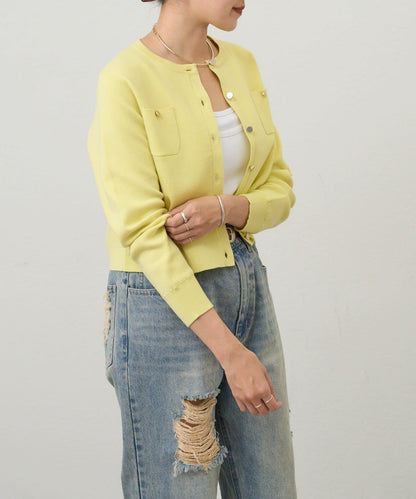 【26SS】棉質針織短款開衫