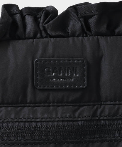 GANNI XXL荷葉邊購物袋